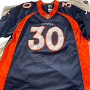 NFL Pro Line Denver Broncos #30 Phillip Lindsay Men’s  Jersey Size 3XL XXXL